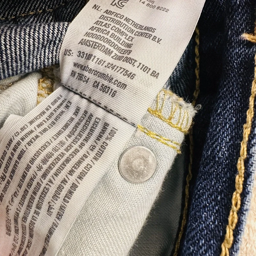 Hollister Jeans THE BOOT Men's 34 X 32 (35x32 Actual) Bootcut Western Preppy Y2K